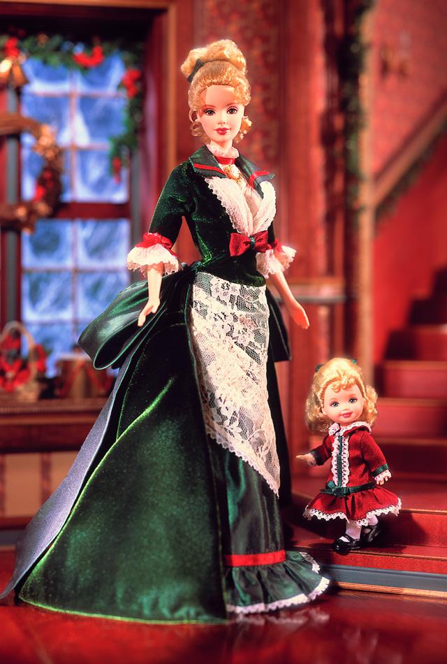 Victorian Holiday and Kelly Barbie